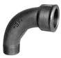 GF Sort b�jning 90 grader - Muffe/Nippel - 1/2