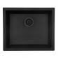 Lavabo Jupiter 600 kompositvask - Antracit-sort/sort