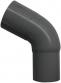 Plastmos B�jning grafit (60 grader) 75 mm.