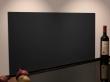 Firkantet st�nkplade til k�kken - 80 x 40 cm - Mat sort glas