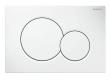 Geberit Sigma 01 Round betjeningsplade - Alpinhvid