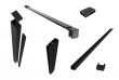Alterna Vetro profil kit til fast brusev�g - Mat sort