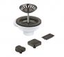 Grohe afl�bss�t til k�kkenvask inkl. drejeknap - B�rstet hard graphite