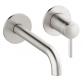 Damixa Iris h�ndvaskarmatur til indbygning m/Koldstart - 180 mm - Steel