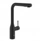 Grohe Essence k�kkenarmatur m/udtr�k og svingtud - Mat sort
