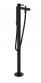 Hansgrohe Finoris badekararmatur t/gulv m/h�ndbruser - Mat sort