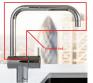 Vola Komplet tud til KV1 - Rustfrit st�l - Til armatur f�r 1997 + 1999 -