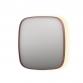 Sanibell Ink SP30 superellipse spejl m/backlight, varme og sensor 80 x 80 cm - B�rstet kobber
