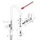 Outlet - Hansgrohe tud til Talis M54 k�kkenarmatur 210 matsort