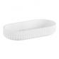 Beslagsboden Wave s�besk�l t/bord - Mat hvid
