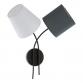 Eglo Almaida 2 v�glampe - Hvid/antracit