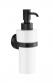 Smedbo Home s�bedispenser til v�g - Mat sort/porcel�n