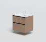 Str�mberg Lux 60 vaskeskab m/2 skuffer - Cocoa brun