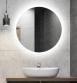 Sandra rundt spejl m/integreret LED lys og backlight - �80 cm
