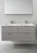 Hafa Grace 120 m�bels�t m/4 skuffer - Gr� mat rammefront