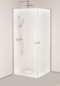 Hafa Igloo Pro Corner brusehj�rne 70x70 cm - Frostet glas