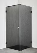 Hafa Infinity bruseniche m/fast v�g - Lace glas - Sort - 90x90 cm