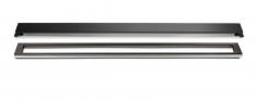 Unidrain afl�b 1000 mm/10 mm ramme - B�rstet sort