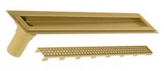 Blucher Waterline 1000 mm afl�b m/Vienna Line rist - B�rstet messing