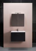 Hafa GO 600 Komplet m�bel m/spejlskab - Sort