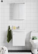 Hafa Life 50 komplet m�bels�t m/spejlskab - Hvid