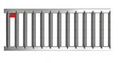 ACO spalterist til Self/Hexaline i galvaniseret st�l - 1,5 t - 500 mm
