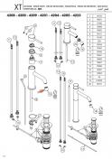Perlator t/Cass�e Newform XT h�ndvaskarmatur - Krom
