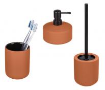 Wenko Avellino keramik tilbeh&oslash;rss&aelig;t 3I1 til bad - Terracotta