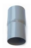 Plastmo r�rmuffe, 75 mm, brun