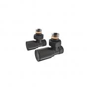 Str&oslash;mberg Serie 100 ventils&aelig;t vinkel vendbar, sort &frac12; " muffe