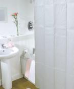 RIDDER Eco Tekstil badeforh�ng - 180 x 200 cm - Square hvid
