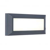 Lutec Architectural Helena udend�rslampe til v�g - 23 x 10 cm - M�rk gr�