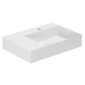 Lavabo Elegance SQ 65 L h�ndvask t/v�g eller m�bel - 1 hanehul