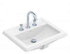V&B Hommage 63 h�ndvask t/nedf�ldning - Ceramic+