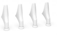 If� bens�t BK-PRO - Hvid aluminium