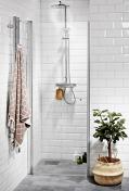 Alterna Vetro niched�r 70 cm - Klar glas/matkrom