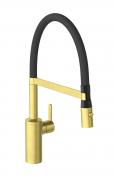Damixa Silhouet Pro k�kkenarmatur - B�rstet messing