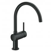 Grohe Minta k�kkenarmatur m/svingtud - Mat sort