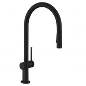 hansgrohe Talis M54 k�kkenarmatur m/C-tud og udtr�k - Mat sort