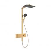 hansgrohe Raindance Alive Q Showerpipe 200/340 1jet m/ShowerSelect Comfort og EcoSmart - B�rstet bronze