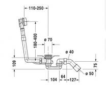 Duravit af og overl�bss�t Quadroval