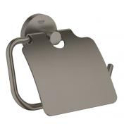Grohe Essentials toiletrulleholder med l�g - B�rstet hard graphite