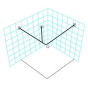 Van Der P Forh�ngstang 200x200cm m.v�gflanger/loftt�tte - Rustfrit st�l