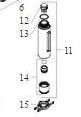 Hansgrohe udtr�kkelig brusehoved - Steel-optik / rustfri st�l finish