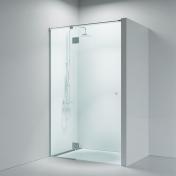 Str�mberg Lucca 55 svingd�r m/sidepanel - Klart glas/krom