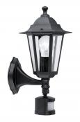 Eglo Laterna 4 udend�rs v�glampe m/sensor - Sort