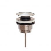 Cass�e universal push-up bundventil - B�rstet st�l
