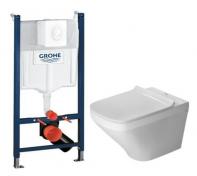 Duravit Durastyle Rimless toiletpakke inkl. s�de m/softclose, cisterne og hvid betjening