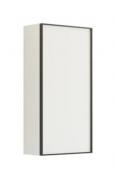Dansani Luna Urban overskab - H�jreh�ngslet - Hvid mat/Sort ramme