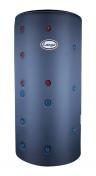 Lang� isoleret akkumuleringstank med sol- og sanitetsspiral - 500 liter